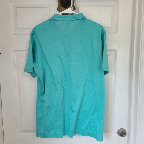 Mercer Blue Men's Short Sleeve Polo Shirt, Size: Medium Color: Teal - Picture 7 of 10